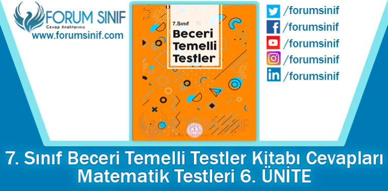 7. Sınıf Beceri Temelli Testler Kitabı 174-175-176-177-178-179-180-181 ...