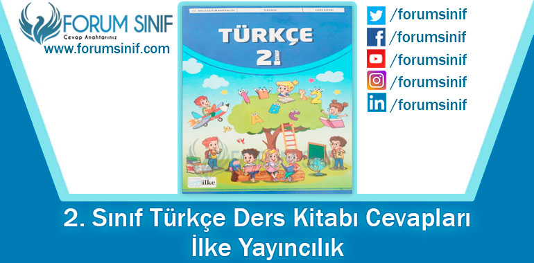 2. Sınıf Türkçe Ders Kitabı Cevapları İlke Yayıncılık