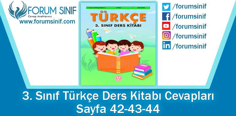 3. Sınıf Türkçe Ders Kitabı Sayfa 13-14-16-17-18-19. Cevapları MEB Yayınları