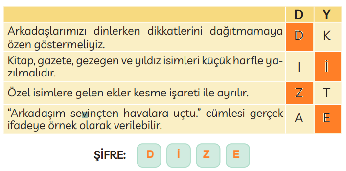 3. Sınıf Türkçe Ders Kitabı Sayfa 43 Cevapları MEB Yayınları3