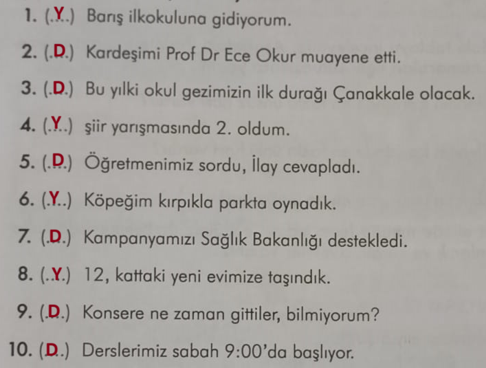 3. Sınıf Türkçe Ders Kitabı Sayfa 51 Cevapları İlke Yayıncılık