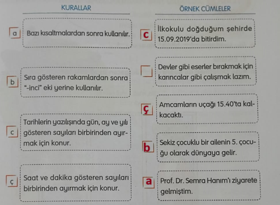 4. Sınıf Türkçe Ders Kitabı Sayfa 29 Cevapları TUNA Yayınları