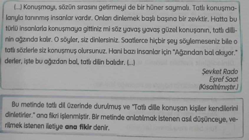 4. Sınıf Türkçe Ders Kitabı Sayfa 44 Cevapları TUNA Yayınları