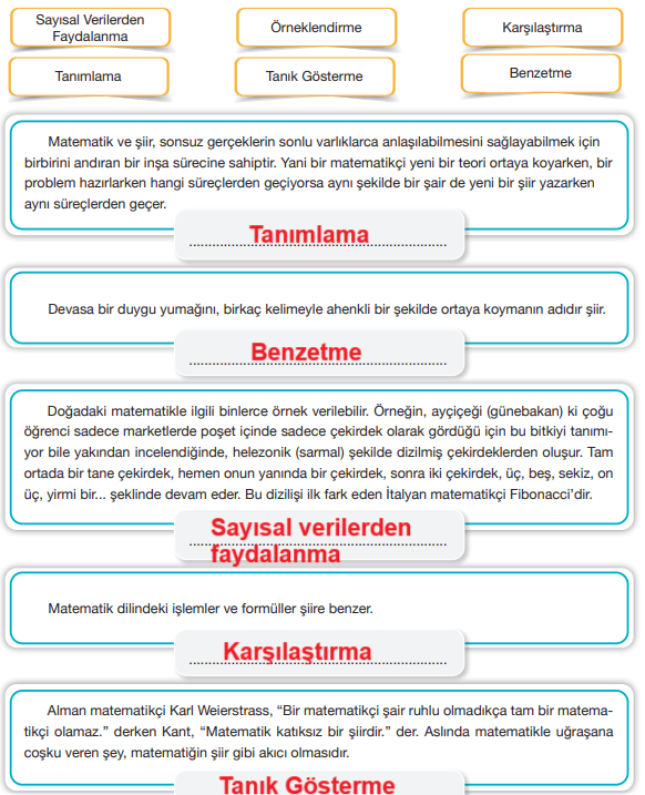 7.  Sınıf Türkçe Ders Kitabı Sayfa 18 Cevapları Özgün Yayınları