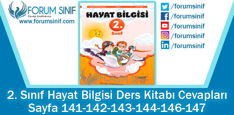 2. Sınıf Hayat Bilgisi Ders Kitabı 141-142-143-144-146-147. Sayfa Cevapları SDR Dikey Yayıncılık