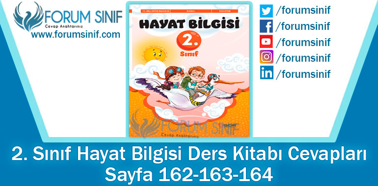 2. Sınıf Hayat Bilgisi Ders Kitabı 162-163-164. Sayfa Cevapları SDR Dikey Yayıncılık