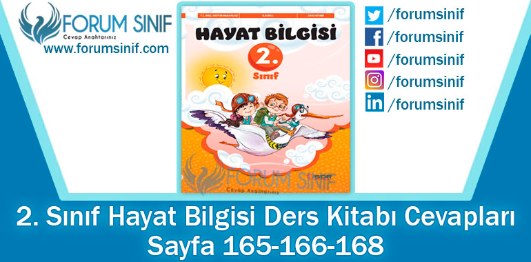 2. Sınıf Hayat Bilgisi Ders Kitabı 165-166-168. Sayfa Cevapları SDR Dikey Yayıncılık