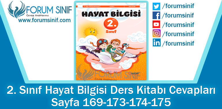 2. Sınıf Hayat Bilgisi Ders Kitabı 169-173-174-175. Sayfa Cevapları SDR Dikey Yayıncılık