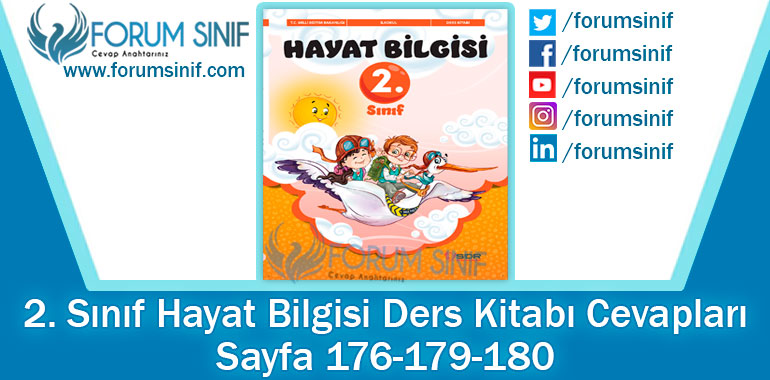 2. Sınıf Hayat Bilgisi Ders Kitabı 176-179-180. Sayfa Cevapları SDR Dikey Yayıncılık