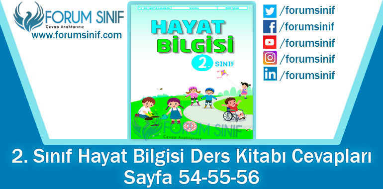 2. Sınıf Hayat Bilgisi Ders Kitabı 54-55-56. Sayfa Cevapları MEB Yayınları