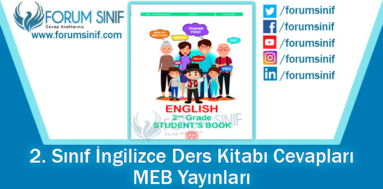 2. Sınıf İngilizce Ders Kitabı Cevapları MEB Yayınları