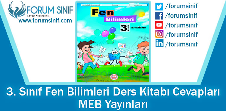 3. Sınıf Fen Bilimleri Ders Kitabı Cevapları MEB Yayınları