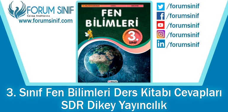 3. Sınıf Fen Bilimleri Ders Kitabı Cevapları SDR Dikey Yayıncılık