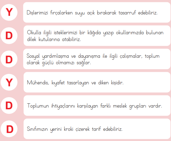 3. Sınıf Hayat Bilgisi Ders Kitabı Sayfa 42 Cevapları MEB Yayınları2