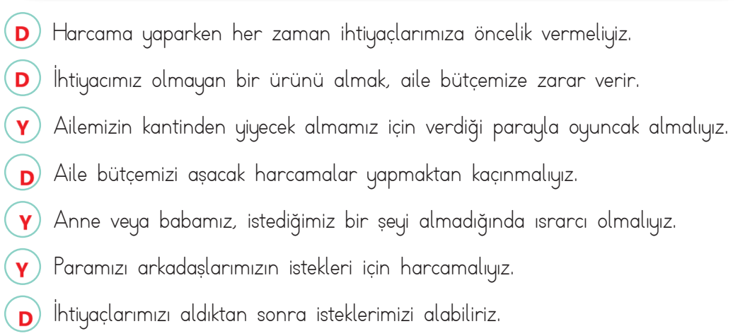 3. Sınıf Hayat Bilgisi Ders Kitabı Sayfa 79 Cevapları MEB Yayınları