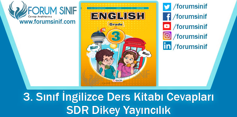 3. Sınıf İngilizce Ders Kitabı Cevapları SDR Dikey Yayıncılık