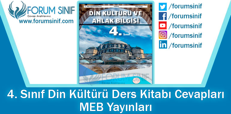 4. Sınıf Din Kültürü Ders Kitabı Cevapları MEB Yayınları