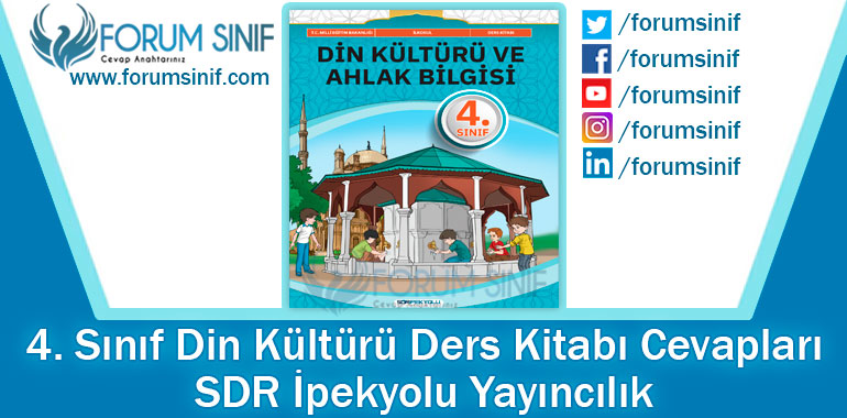 4. Sınıf Din Kültürü Ders Kitabı Cevapları SDR İpekyolu Yayıncılık