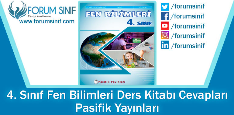 4. Sınıf Fen Bilimleri Ders Kitabı Cevapları Pasifik Yayınları 2024