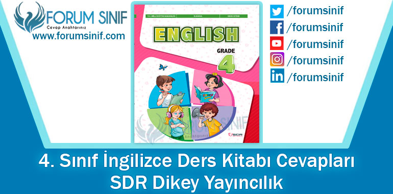 4. Sınıf İngilizce Ders Kitabı Cevapları SDR Dikey Yayıncılık