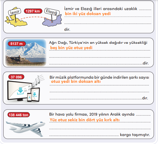 4. Sınıf Matematik Ders Kitabı Sayfa 18 Cevapları MEB Yayınları