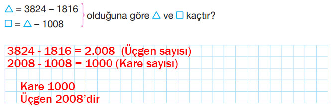 4. Sınıf Matematik Ders Kitabı Sayfa 52 Cevapları Pasifik Yayınları