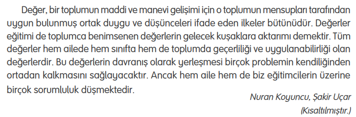 4. Sınıf Türkçe Ders Kitabı Sayfa 112 Cevapları TUNA Yayınları1