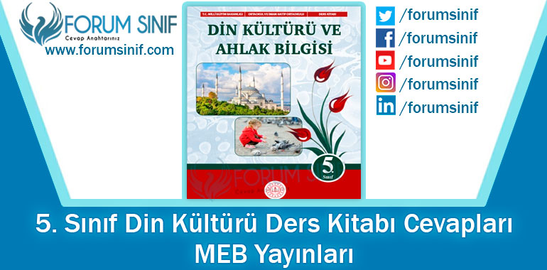 5. Sınıf Din Kültürü Ders Kitabı Cevapları MEB Yayınları