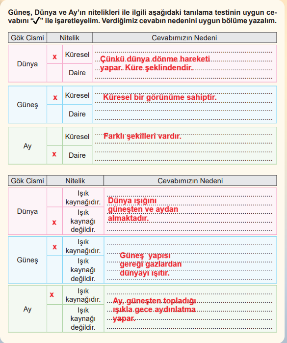 5. Sınıf Fen Bilimleri Ders Kitabı Sayfa 19 Cevapları MEB Yayınları