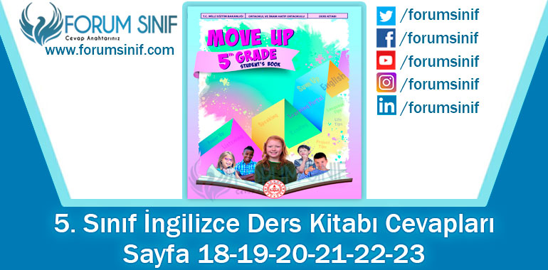 5. Sınıf İngilizce Ders Kitabı 12-13-14-15-16-17-18. Sayfa Cevapları MEB Yayınları