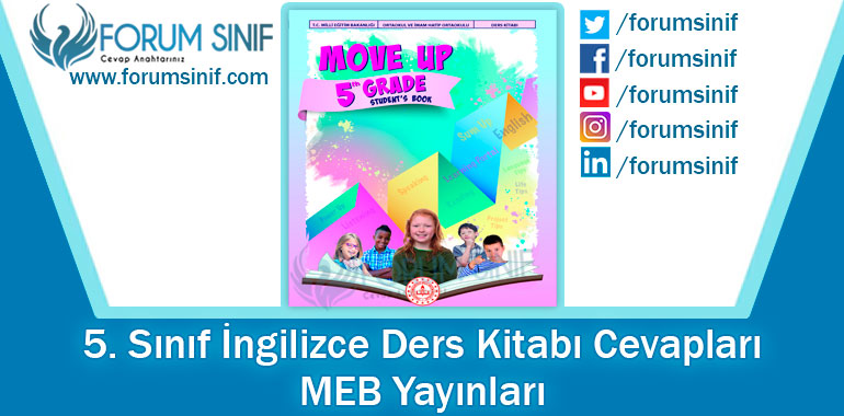 5. Sınıf İngilizce Ders Kitabı Cevapları MEB Yayınları