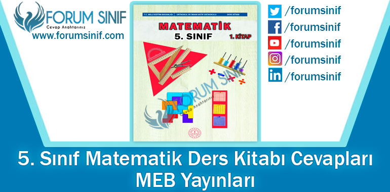 5. Sınıf Matematik Ders Kitabı Cevapları MEB Yayınları