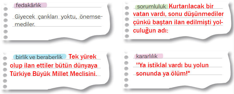 5. Sınıf Türkçe Ders Kitabı Sayfa 86 Cevapları MEB Yayınları