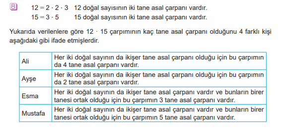 6. Sınıf Matematik Ders Kitabı Sayfa 58 Cevapları MEB Yayınları