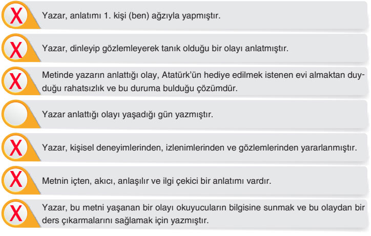 6. Sınıf Türkçe Ders Kitabı Sayfa 62 Cevapları Yıldırım Yayınları