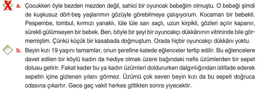 6. Sınıf Türkçe Ders Kitabı Sayfa 73 Cevapları Yıldırım Yayınları