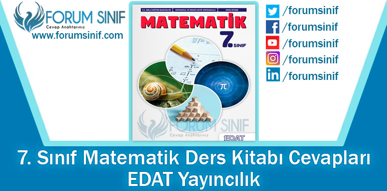 7. Sınıf Matematik Ders Kitabı Cevapları Edat Yayıncılık