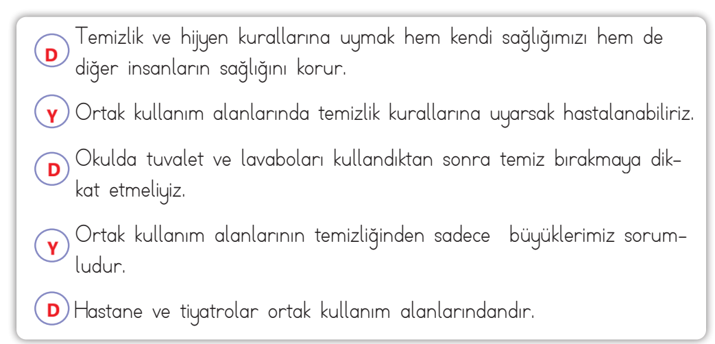 3. Sınıf Hayat Bilgisi Ders Kitabı Sayfa 107 Cevapları SDR İpekyolu Yayıncılık