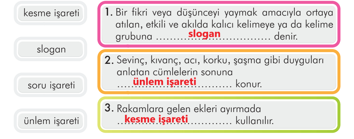 3. Sınıf Türkçe Ders Kitabı Sayfa 125 Cevapları İlke Yayıncılık