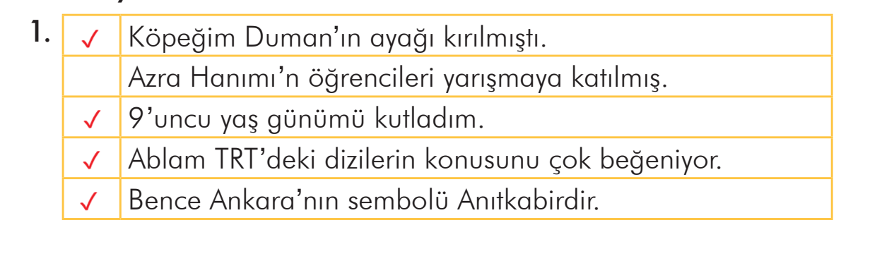 3. Sınıf Türkçe Ders Kitabı Sayfa 126 Cevapları İlke Yayıncılık