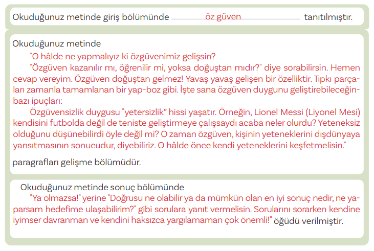 5. Sınıf Türkçe Ders Kitabı Sayfa 186 Cevapları MEB Yayınları