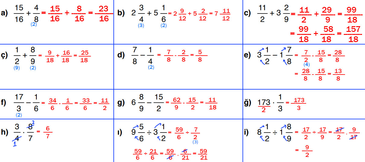 6. Sınıf Matematik Ders Kitabı Sayfa 118 Cevapları Doğa Yayıncılık