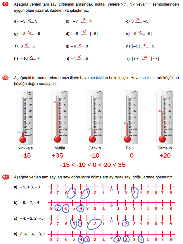 6. Sınıf Matematik Ders Kitabı Sayfa 79 Cevapları Doğa Yayıncılık