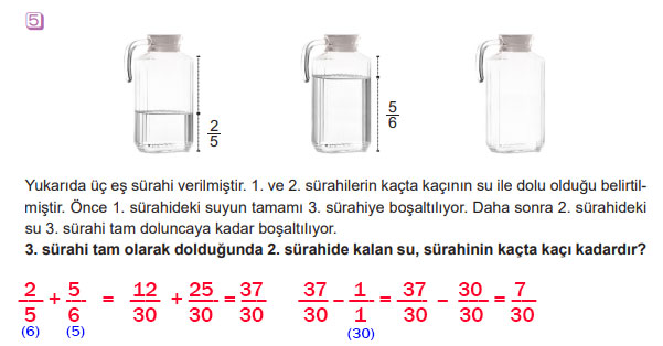 6. Sınıf Matematik Ders Kitabı Sayfa 99 Cevapları MEB Yayınları