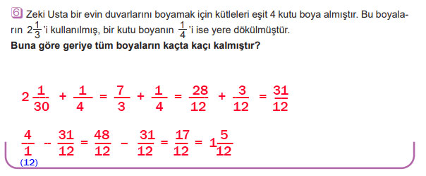 6. Sınıf Matematik Ders Kitabı Sayfa 99 Cevapları MEB Yayınları