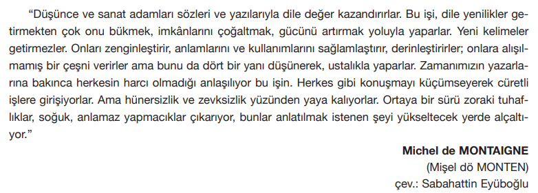 7.  Sınıf Türkçe Ders Kitabı Sayfa 90 Cevapları Özgün Yayınları