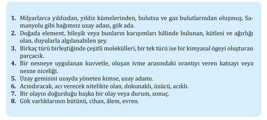 7. Sınıf Türkçe Ders Kitabı Sayfa 93 Cevapları MEB Yayınları