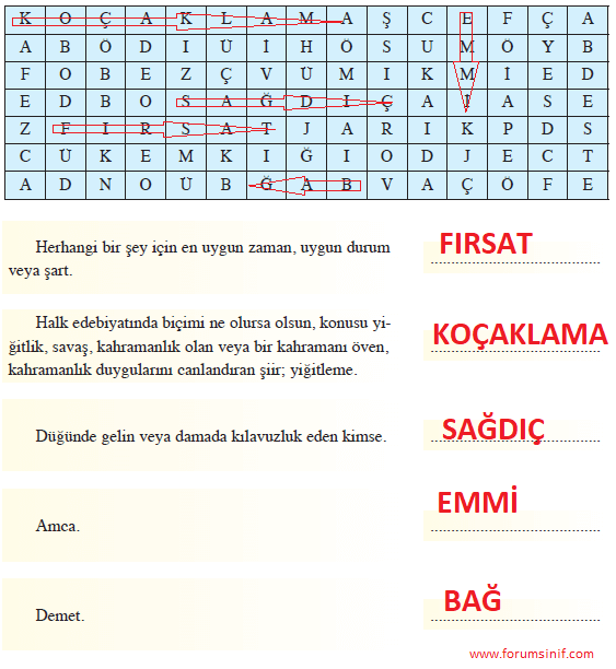 8. Sınıf Türkçe Ders Kitabı Sayfa 100 Cevapları