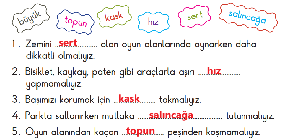 2. Sınıf Hayat Bilgisi Ders Kitabı Sayfa 166 Cevapları MEB Yayınları