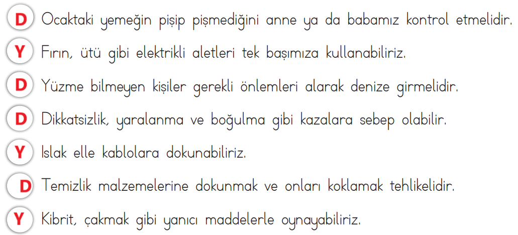 3. Sınıf Hayat Bilgisi Ders Kitabı Sayfa 127 Cevapları MEB Yayınları